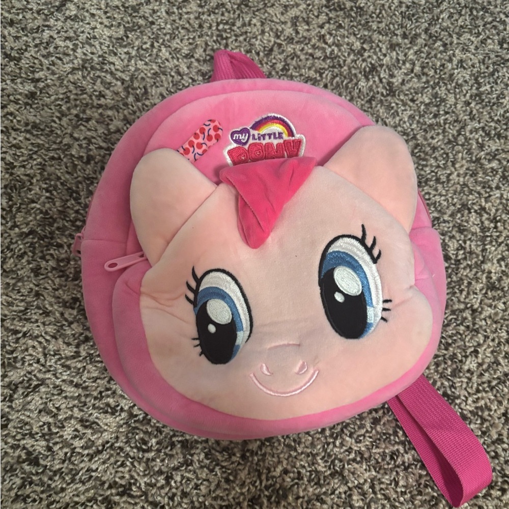 My Little Pony Pink Plush Backpack